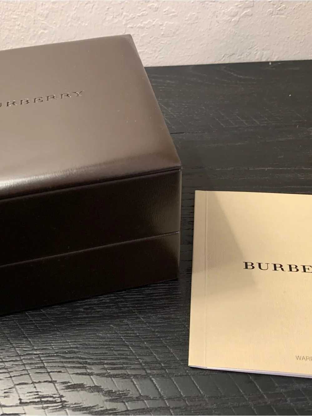 Burberry Rectangular Silver Case Watch with Beige Plaid Strap